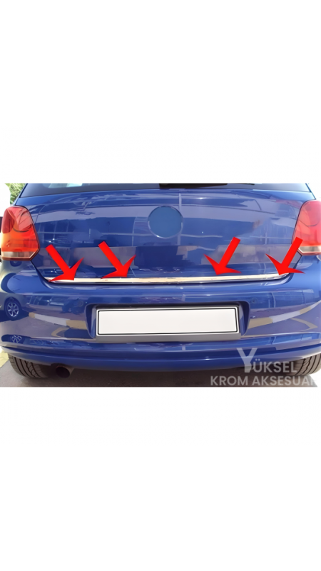 Volkswagen Polo Krom Bagaj Alt Çıtası 2009-2017 Model Aralığı Uyumlu