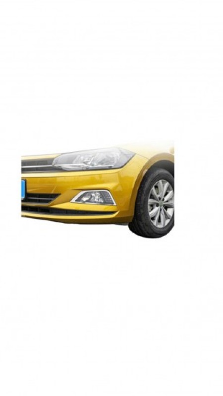 Volkswagen Polo Parlak Paslanmaz Krom Sis Çerçevesi 2017 Üzeri 