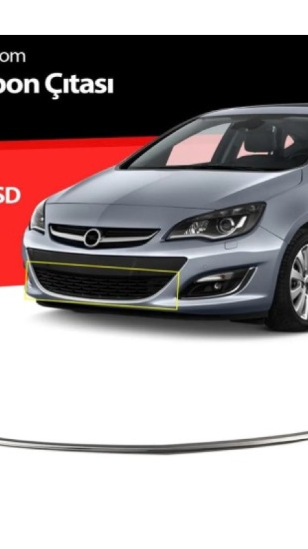 Opel Astra J Krom Ön Tampon Çıtası 2012 Üzeri Uyumlu