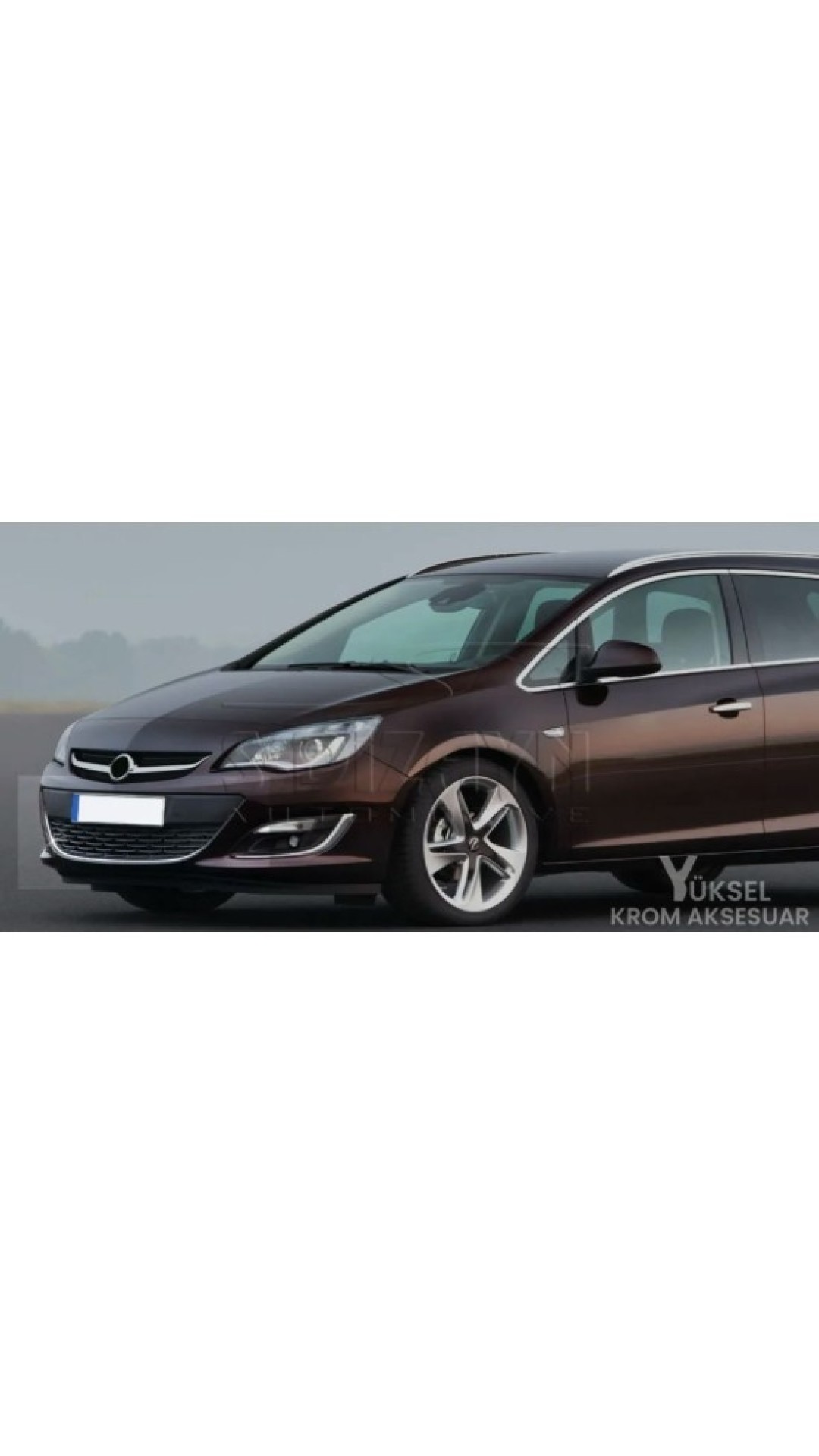 Opel Astra J Krom Ön Tampon Çıtası 2012 Üzeri Uyumlu