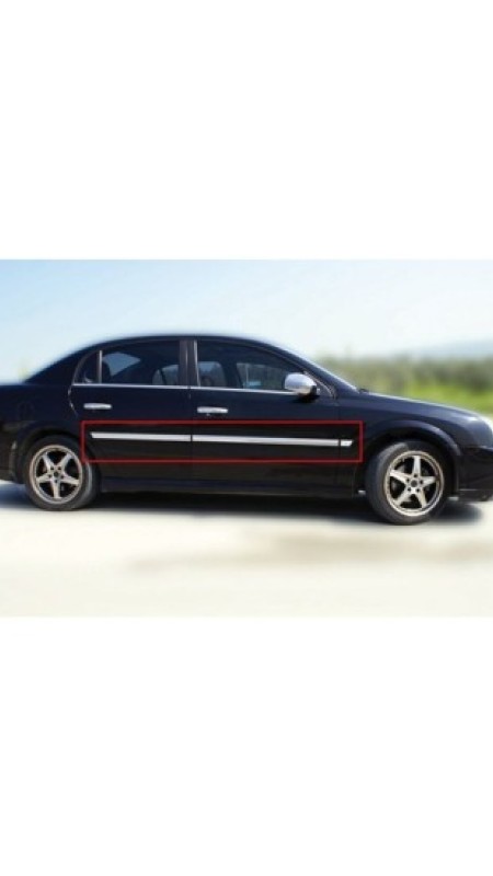 Opel Vectra C Krom Yan Kapı Çıtası 2002-2008 Model Aralığı Uyumlu Paslanmaz Çelik