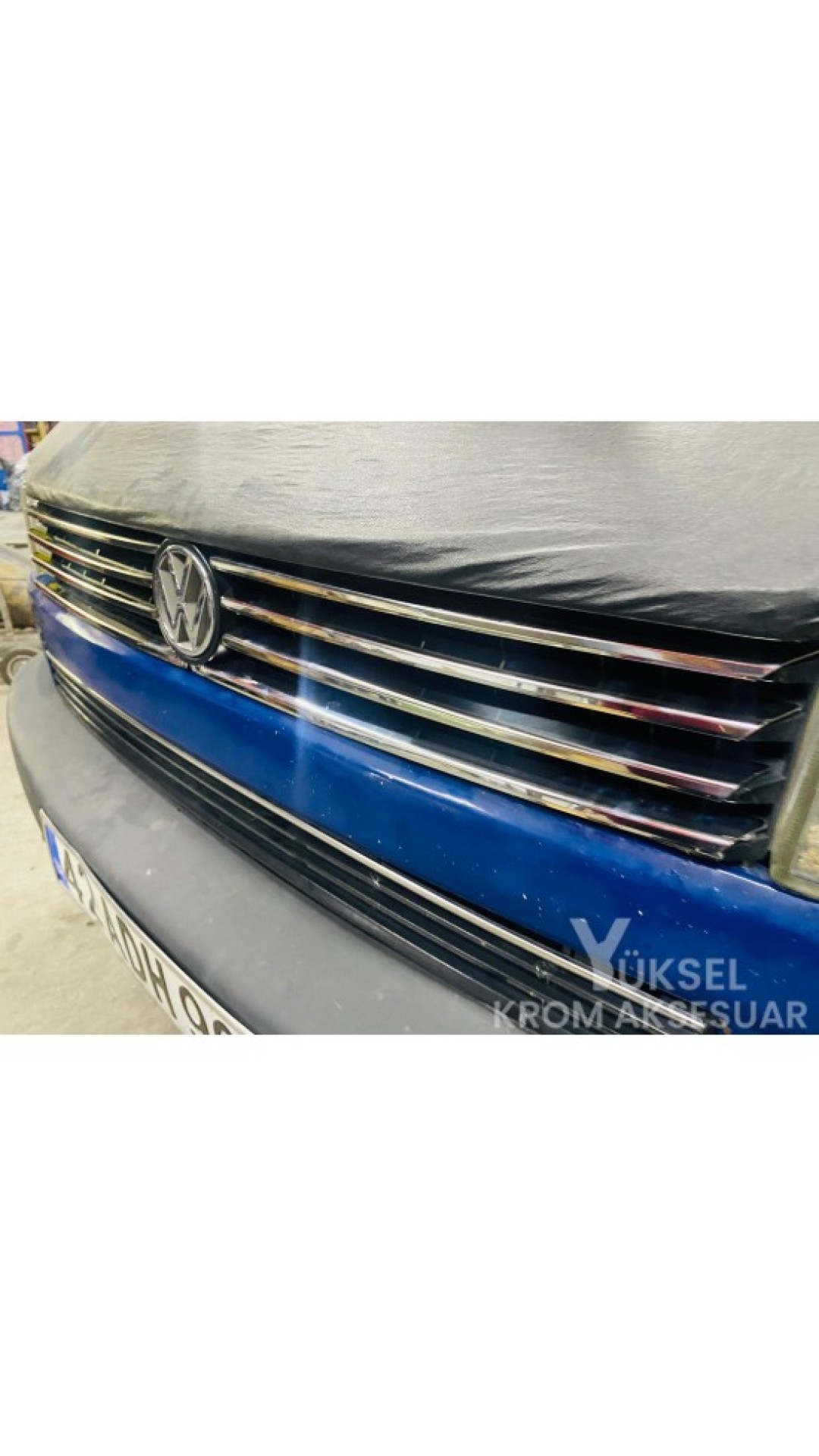 Vw T4 Transporter Krom Ön Panjur 8 Parça 1995-2003 Model Aralığı Uyumlu Parlak Paslanmaz Çelik