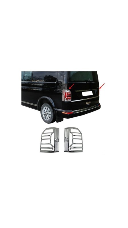 Vw Transporter T6 Krom Stop Çerçevesi 2015 Üzeri Uyumlu 