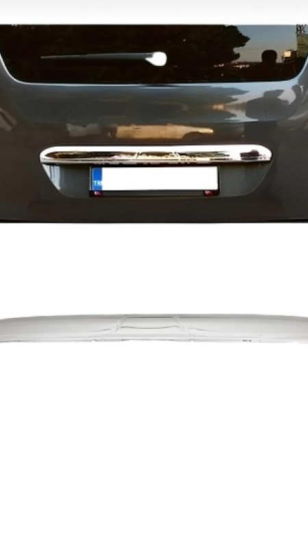 Peugeot Partner Tepee Krom Baskılı Bagaj Çıtası 2008 Üzeri Uyumlu Paslanmaz Çelik 