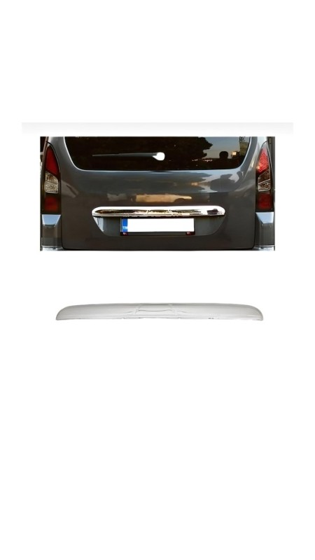 Peugeot Partner Tepee Krom Baskılı Bagaj Çıtası 2008 Üzeri Uyumlu Paslanmaz Çelik 