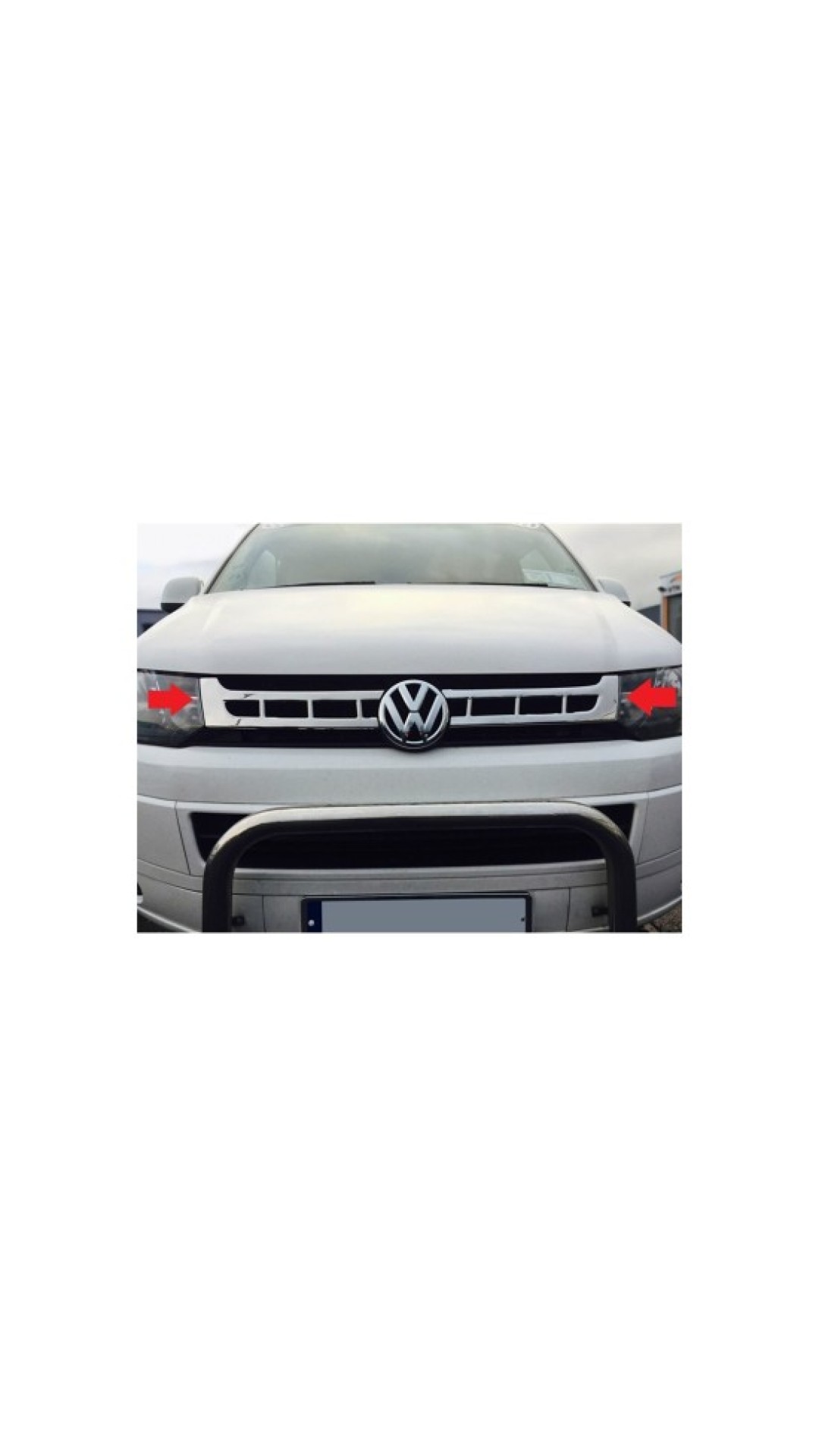 Vw Transporter T5 Krom Ön Panjur 2010-2015 Model Aralığı Uyumlu Vw Transporter T5 Krom Ön Panjur 2010-2015 Model Aralığı Uyumlu