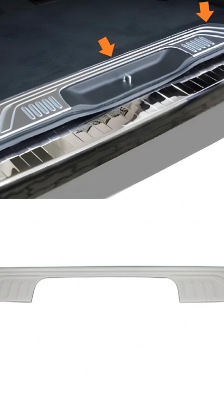 Mercedes Vito W447 Krom İç Arka Tampon Eşiği 2014-2020 Model Aralığı Uyumlu Parlak Paslanmaz Çelik 
