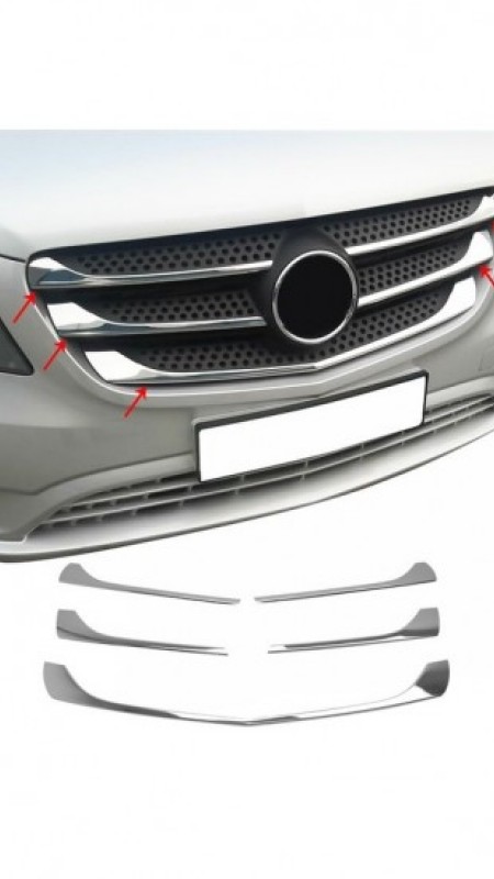 Mercedes Vito W447 Krom Panjur Nikelajı 2014 