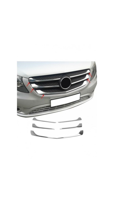 Mercedes Vito W447 Krom Panjur Nikelajı 2014 