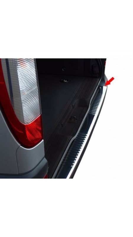 Mercedes Vito 639 Krom Arka Tampon Eşiği 2003-2014 Model Aralığı Uyumlu Parlak Paslanmaz Çelik 