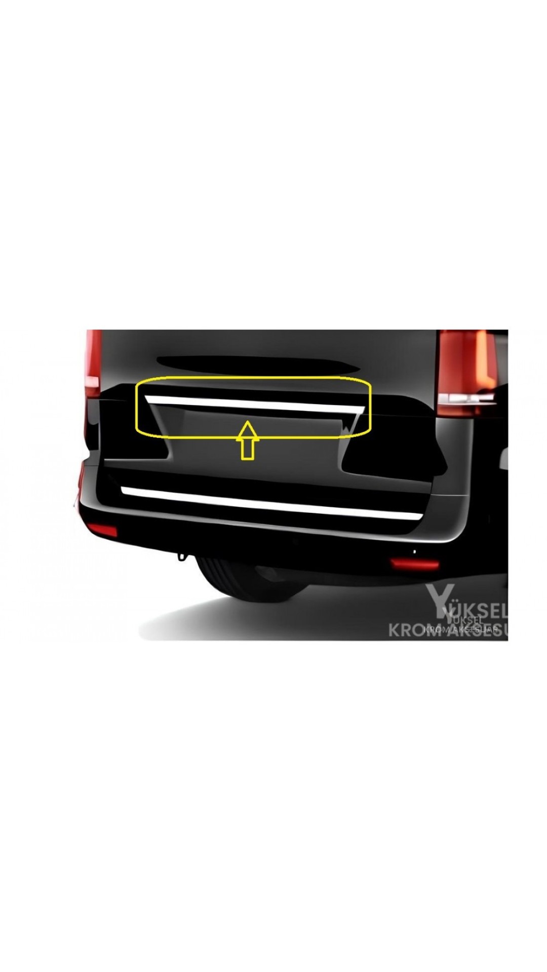 Mercedes Vito W447 Parlak Krom Bagaj Üst Çıtası 2014-2020 Model Aralığı